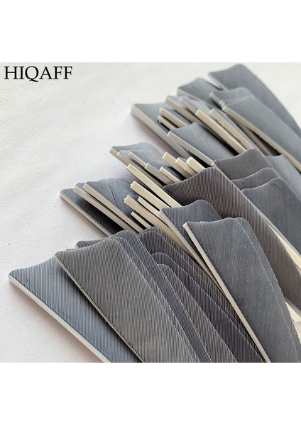 Floresan Sarı Tarzı Hi-Q 3 Inç Doğal Hindi Tüyleri Kalkan Kesim Okçuluk Fletches Tüy Ok Fletching 3'' Kanatlar (Yurt Dışından)