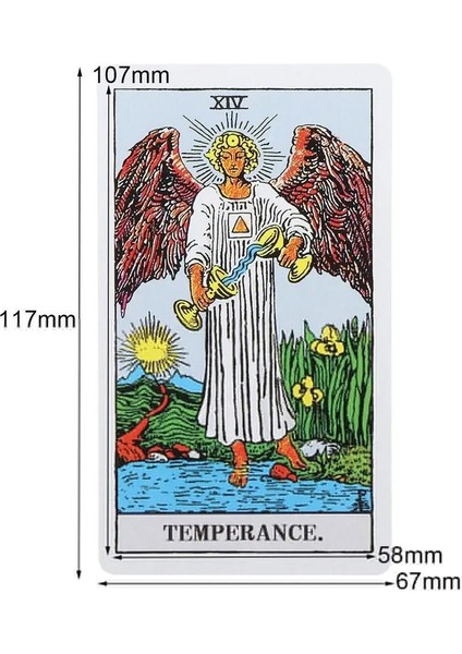 Yeşil Stil Tam Ingiliz Parlak Binici Seti Tarot Kartlarını Bekleyin Fabrika Yapımı Smith Tarot Güverte Tahta Oyun Kartları Sıcak Satış (Yurt Dışından) modelleri