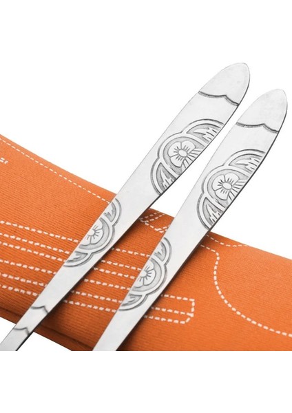 Gök Mavisi Tarzı Et Paslanmaz Çelik Çatal Kaşık Yemek Çubukları Seyahat Kamp Çatal Bıçak Takımları Sofra Takımı Ed-G (Yurt Dışından) modelleri