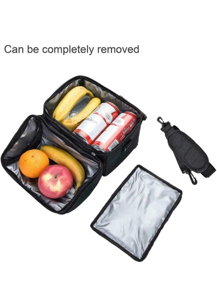 Bordo Tarzı 8l Yalıtımlı Öğle Yemeği Kutusu Tote Erkek Kadın Seyahat Sıcak Soğuk Gıda Soğutucu Termal Çanta Açık Çanta (Yurt Dışından) modelleri