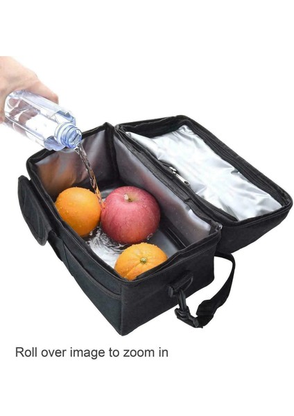 Bordo Tarzı 8l Yalıtımlı Öğle Yemeği Kutusu Tote Erkek Kadın Seyahat Sıcak Soğuk Gıda Soğutucu Termal Çanta Açık Çanta (Yurt Dışından) fırsatları