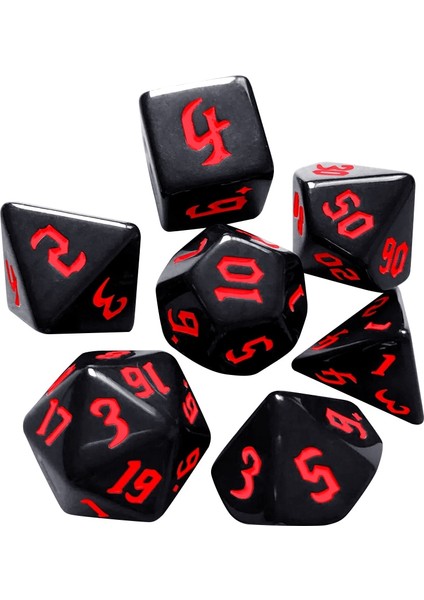 No.4 Tarzı Et Çokyüzlü Zar Seti Çok Yönlü Dijital D4 D6 D8 D10 D12 D20 Dnd Rpg Masa Oyunları Için Renk Değiştiren Çokyüzlü Zarlar (Yurt Dışından)