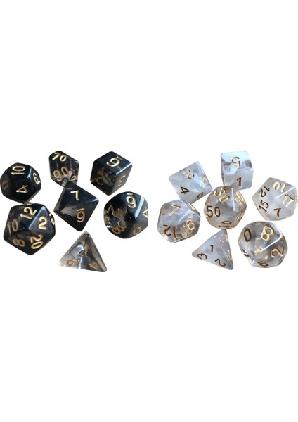 No.4 Tarzı Et Çokyüzlü Zar Seti Çok Yönlü Dijital D4 D6 D8 D10 D12 D20 Dnd Rpg Masa Oyunları Için Renk Değiştiren Çokyüzlü Zarlar (Yurt Dışından) indirimleri