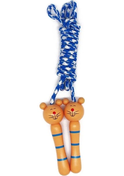 Kedi Stili Çocuklar Ip Atlama Ipi Ahşap Saplı Güzel Çizgi Film Ip Atlama Ipi Spor Vücut Geliştirme Incelik (Yurt Dışından)