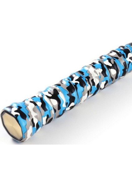 Kamuflaj Mavi Tarzı Kamuflaj Teri Emen Salma El Tutkal Delme Kaymaz Nefes Alabilir Tenis Badminton Overgrips Bant (Yurt Dışından)