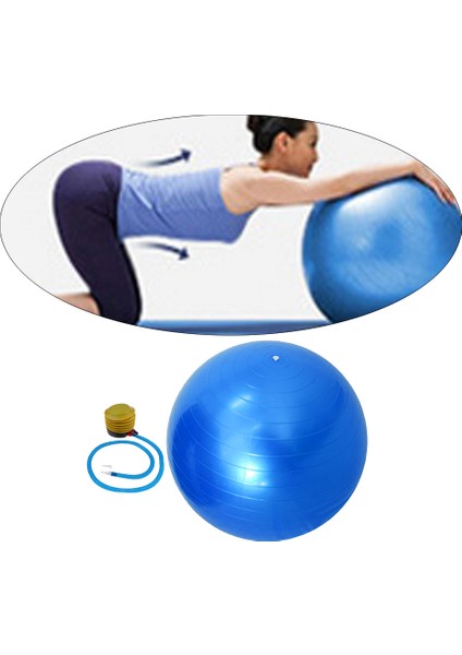 Yeşil Stil 55CM Patlama Önleyici Yoga Topu ve Pompa Jimnastik Fitness Pilates Isviçre Topu Denge Egzersizi Spor Salonu Çekirdek Gücü Kapalı Alan Antrenmanı Fitball (Yurt Dışından) modelleri
