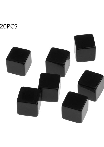 Bk Tarzı mm Zar Kare Köşe Boş Zar Dıy Tahta Oyunu 6 Taraflı Oyulabilir Zar Xxuf (Yurt Dışından)