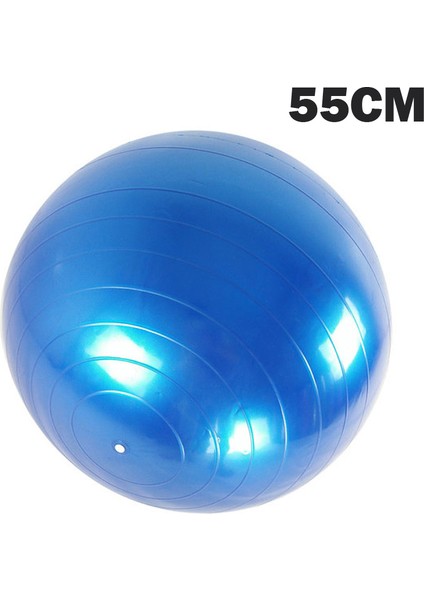 55CM Mavi Tarzı Yoga Topları Pilates Fitness Salonu Denge Fitball Egzersiz Egzersiz Topu cm (Yurt Dışından)