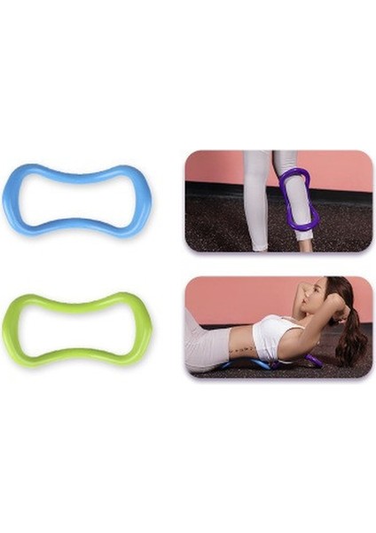 Yeşil Stil Yoga Çemberi Ekipmanları Pilates Halkası Pilates Egzersiz Halkası Fitness Çemberi Eğitimi Direnç Destek Aracı Buzağı Ev Eğitimi (Yurt Dışından) fırsatları
