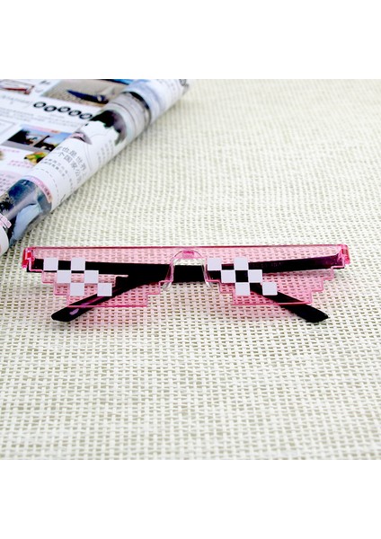 Siyah Stil Fashion Glasses Meme Shades 8 Bit Pixelated Unisex Güneş Gözlüğü (Yurt Dışından) indirimleri