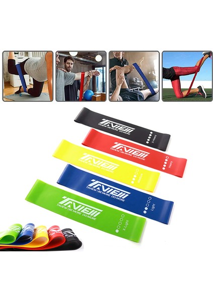 1 Takım Stili Elastik Direnç Bantları Set Kadın Fitness Lastik Döngüler Vücut Geliştirme Spor Salonu Gücü Egzersiz Genişletici Yoga Egzersiz Eğitim Bantları (Yurt Dışından)
