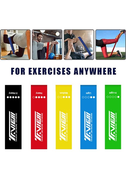 1 Takım Stili Elastik Direnç Bantları Set Kadın Fitness Lastik Döngüler Vücut Geliştirme Spor Salonu Gücü Egzersiz Genişletici Yoga Egzersiz Eğitim Bantları (Yurt Dışından)