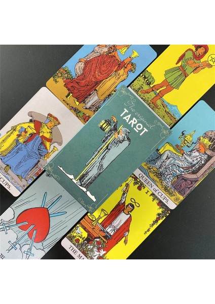 TT155 Stili Tarot Orijinal Güverte Kartları Ingilizce Klasik Binici Tarot Popüler Güverte Kart Oyun Tahtası (Yurt Dışından) fırsatları
