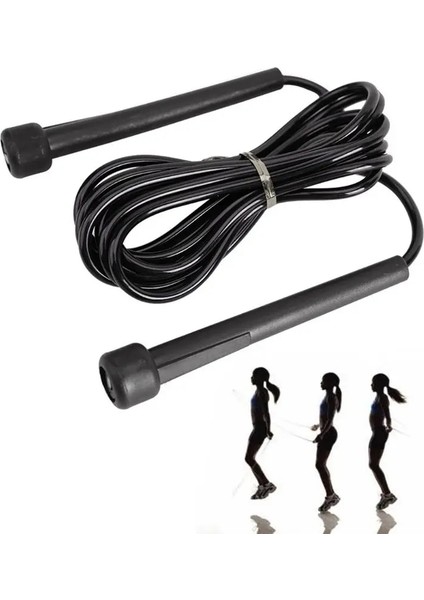 Siyah Stil Li 3 Metre Pro Hız Siyah Ip Atlama Ipi Atlama Hızı Egzersiz Ipi M5TC (Yurt Dışından) modelleri