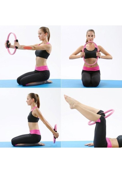 Siyah Stil Yoga Pilates Çemberi Spor Profesyonel Sihirli Yüzük Fitness Kinetik Direnç Yapısı Hoop Ring Aksesuarları Spor Salonu Araçları Için (Yurt Dışından) indirimleri