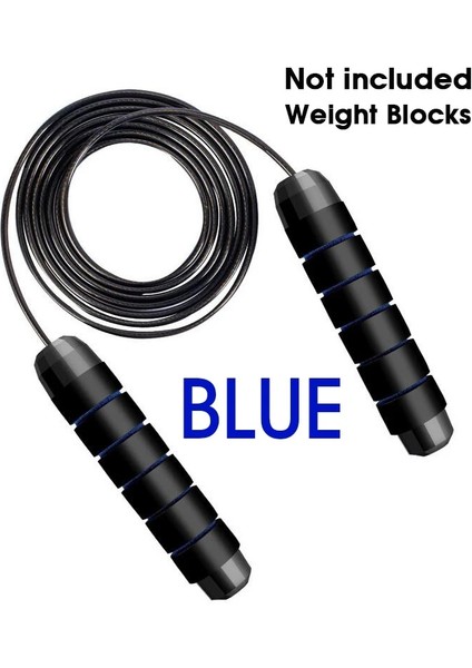 Mavi Stil Dolaşmayan Bilyalı Rulmanlar Hızlı Hızlı Ip Atlama Ipi Crossfit Egzersiz ve Fitness Egzersiz Aletleri Atlama Boyu Unisex Çocuklar (Yurt Dışından)