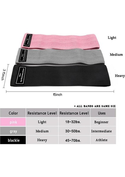 60LBS Stili Direnç Bantları 3 Parça Set Fitness Lastik Bant Genişletici Elastik Bantlar Fitness Egzersiz Bandı Ev Egzersiz Fitness Ekipmanları (Yurt Dışından) modelleri