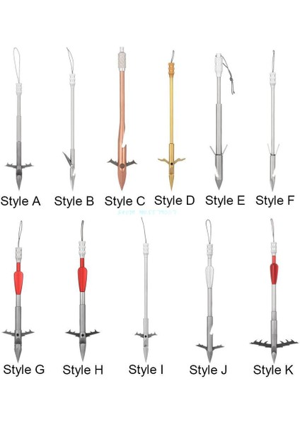 F Tipi Stili M Paslanmaz Çelik Yay Balıkçılık Sapanı Mancınık Dart Broadheads Ok Uçları Avcılık Çekim Ipuçları Balıkçılık Aracı (Yurt Dışından)