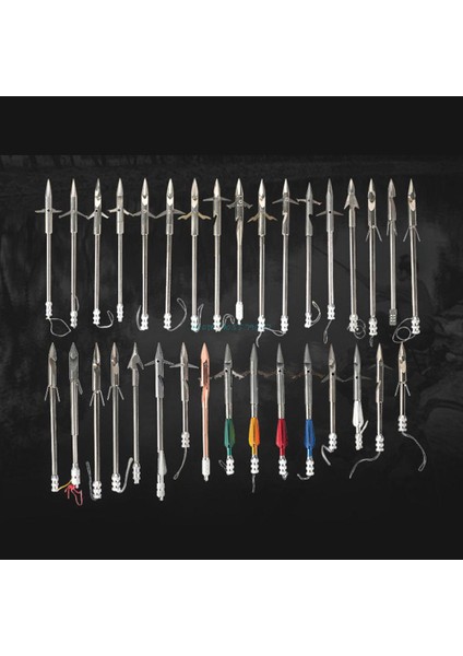 F Tipi Stili M Paslanmaz Çelik Yay Balıkçılık Sapanı Mancınık Dart Broadheads Ok Uçları Avcılık Çekim Ipuçları Balıkçılık Aracı (Yurt Dışından)