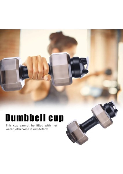 Sarı Stil 2.6 L Su Şişesi Spor Pet Dambıl Şekilli Su Isıtıcısı Outdoor Fitness Bisiklete Binme Kamp Soğuk Su Şişesi Bardak Fitness Dambıl (Yurt Dışından)