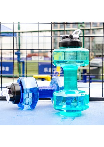Sarı Stil 2.6 L Su Şişesi Spor Pet Dambıl Şekilli Su Isıtıcısı Outdoor Fitness Bisiklete Binme Kamp Soğuk Su Şişesi Bardak Fitness Dambıl (Yurt Dışından)