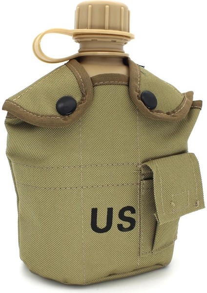 Acu Kamuflaj Stili 1l Ordu Askeri Su Şişesi Kamp Yürüyüş Kantin Kulplu Bardak Açık Tırmanma Yürüyüş Seyahat Için Taşınabilir Pratik Aracı (Yurt Dışından) indirimleri