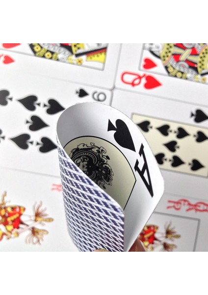 Kırmızı Stil Yeni Varış Kırmızı ve Mavi 1 Adet Poker Bakara Texas Holdem Su Geçirmez Buzlanma Plastik Iskambil Kartları 2.48*3. Yernea (Yurt Dışından) indirimleri
