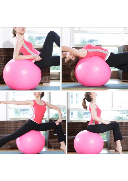 Mavi Stil Mükemmel Kadın Pilates Dengesi Fitball Yoga Topları Fitness Egzersiz Pilates Egzersiz Masaj Topu 45CM Için Pompa Topu ile (Yurt Dışından) indirimleri