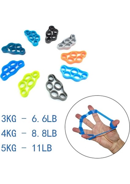 8.8lb Mavi Stil 6. El Tutucu Parmak Genişletici Silikon Parmak Egzersiz Aleti El Kavrama Bilek Gücü Eğitmen Direnç Bantları Fitness (Yurt Dışından) fiyatları