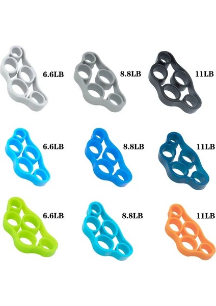 8.8lb Mavi Stil 6. El Tutucu Parmak Genişletici Silikon Parmak Egzersiz Aleti El Kavrama Bilek Gücü Eğitmen Direnç Bantları Fitness (Yurt Dışından) modelleri