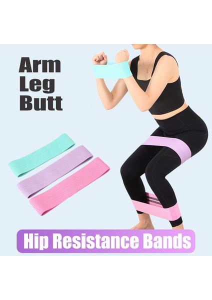 3 Adet 300 Lbs Çanta Stili Yok Dayanıklı Kalça Daire Bant Yoga Gym Fitness Egzersiz Için Kaymaz Lastik Bant Örgülü Elastik Bant Kalça Kaldırma Direnç Bandı (Yurt Dışından) indirimleri