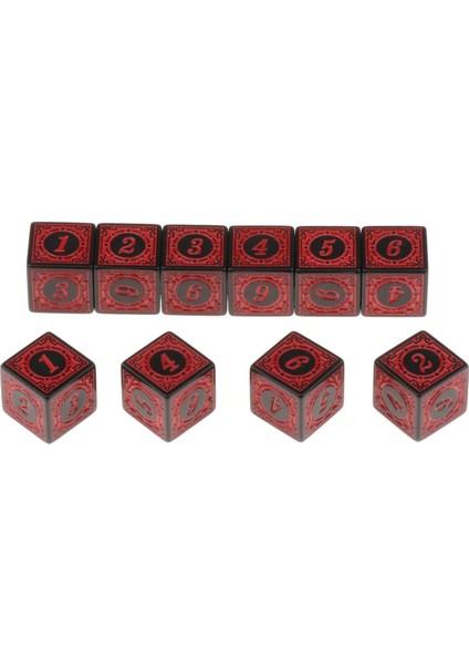 Sarı Stil Masa Tahtası Rol Yapma Oyunu Için 10XÇOK Taraflı Akrilik Zar (Yurt Dışından) modelleri