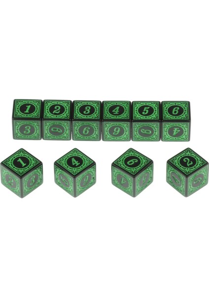 Sarı Stil Masa Tahtası Rol Yapma Oyunu Için 10XÇOK Taraflı Akrilik Zar (Yurt Dışından) fırsatları