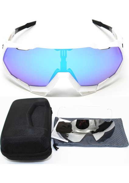 No.6 Tarzı Temel Spor Bisiklet Güneş Gözlüğü Gafas Ciclismo Bisiklet Gözlükleri Mtb Gözlük 3 Lens Peter Uveed (Yurt Dışından)