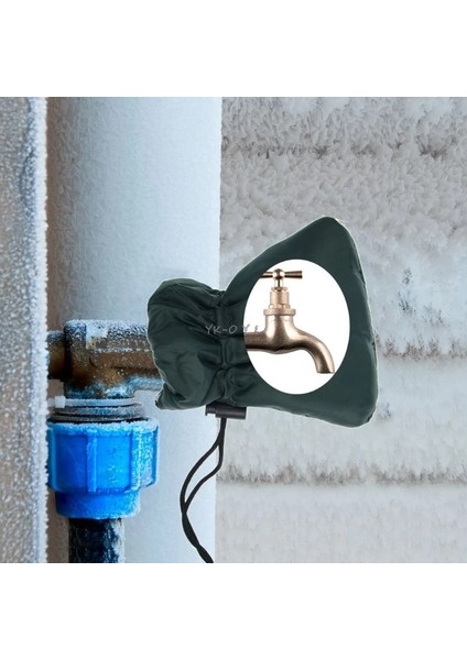 Dış Bahçe Musluğu Kapağı Yalıtımlı Frost Ceket Termal Kış Koruyucu (Yurt Dışından)