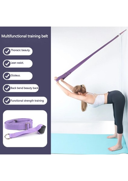 No.1 Tarzı Yoga Fitness Bandı Germe Bölgesi Hareketi Yumuşak Açılış Bölmeleri Bölünmüş Antrenör Germe Halatı Bağ Germe Kemeri (Yurt Dışından) modelleri