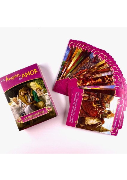Bolluk Melekleri Tarzı Ispanyol Los Angels Del Amor Oracle Kartları Boş Zaman Partisi Masa Oyunu Falcılık Kehanet Tarot Güverte Pdf Rehberi ile (Yurt Dışından) modelleri