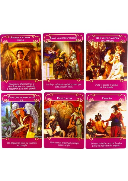 Bolluk Melekleri Tarzı Ispanyol Los Angels Del Amor Oracle Kartları Boş Zaman Partisi Masa Oyunu Falcılık Kehanet Tarot Güverte Pdf Rehberi ile (Yurt Dışından) indirimleri