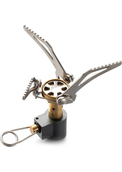 Açık Kamp Katlanabilir Ultra Hafif Mini Gaz Sobası Pişirme 65G Cep Urvival Fırın Bakır Gazlı Bruner Ocak (Yurt Dışından) fiyatları