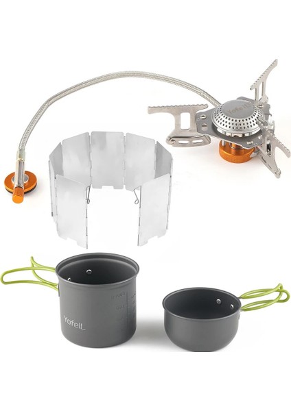 Paket 3 Tarzı Açık Kamp Pot Kamp Sofra Pişirme Seti Gaz Sobası Gaz Piezo Ateşleme Açık Mutfak Tencere Kamp Yürüyüş Malzemeleri Ba (Yurt Dışından) modelleri