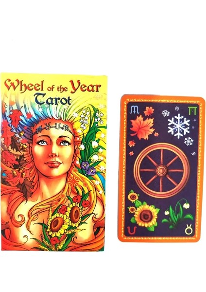 No.18 Tarzı Tarot Kartları Yılın Çarkı Ingilizce Kaderi Okuyun Kart Oyunu Masa Oyunu Kişisel Kullanım Için Tarot Destesi (Yurt Dışından) fiyatları