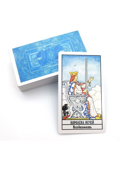 Ateş Tarzı Rus Binici Bekle Tarot Kartları ve Kılavuz Kitap Güverte Partisi Oyun Oynamak Kader Kehanet Kartları Oyun Tahtası Oyunu (Yurt Dışından) fiyatları