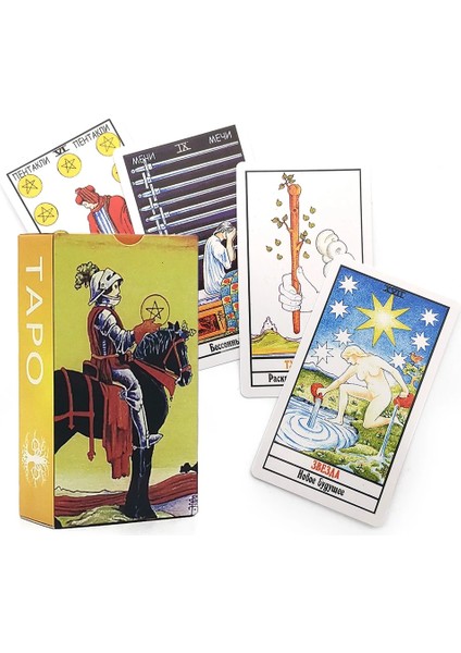 Ateş Tarzı Rus Binici Bekle Tarot Kartları ve Kılavuz Kitap Güverte Partisi Oyun Oynamak Kader Kehanet Kartları Oyun Tahtası Oyunu (Yurt Dışından) modelleri