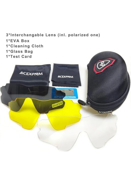 JFU4S Stili Acexpnm Polarize Dağ Bisikleti Bisiklet Gözlükleri Doğa Sporları Bisiklet Gözlükleri Uv Lens Bisiklet Gözlükleri Erkek Kadın Güneş Gözlüğü (Yurt Dışından)