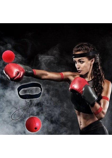 B Tarzı Boxing Reflex Speed Punch Ball Sanda Boxer Raising Training Force Ball Hand Eye Stress Set Reaction Reaction Red M8T8 (Yurt Dışından) indirimleri
