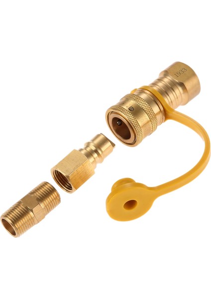1kit Inç Doğal Gaz Hızlı Bağlantı Pirinç 1lp Propan Adaptör Bağlantı Parçaları Hortum Boru Dişi Ayırma Tankı Izgara Aksesuarları (Yurt Dışından)