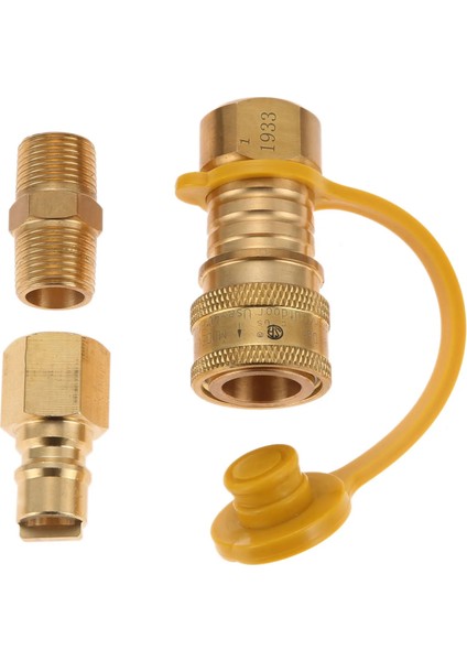 1kit Inç Doğal Gaz Hızlı Bağlantı Pirinç 1lp Propan Adaptör Bağlantı Parçaları Hortum Boru Dişi Ayırma Tankı Izgara Aksesuarları (Yurt Dışından) fırsatları
