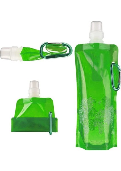 Bir Stil Taşınabilir Ultra Hafif Katlanabilir Su Torbası Soft Flask Şişe Açık Spor Yürüyüş Kamp Su Torbası Katlanır Su Kovası (Yurt Dışından)