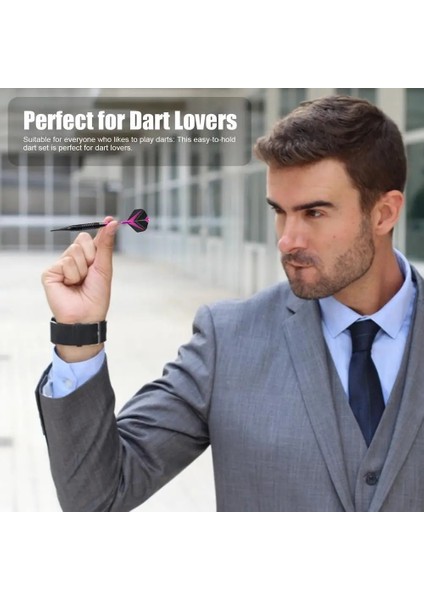 Mor Tarzı Oft Uçlu Dart Seti Yedek Şaftlı Yumuşak Güvenli Dart Elektronik Dart Tahtası Ofis Ev Eğlencesi Için (Yurt Dışından)