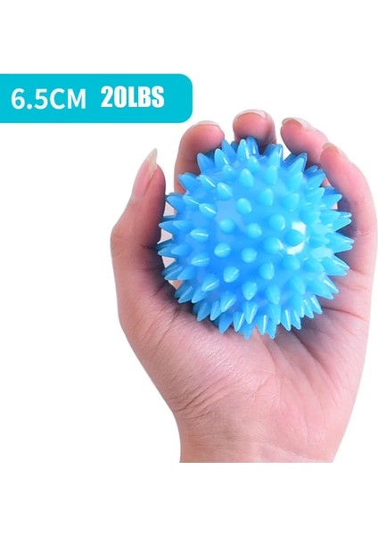 20LB Derin Mavi Stili Tpr 7cm Çapı Boş Yumuşak Başak Topu El Gücü Kurtarma Egzersiz Masaj Topu Yoga Fitneky Masaj Tetik Noktası (Yurt Dışından)